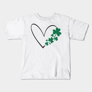 Shamrock Heart Kids T-Shirt
